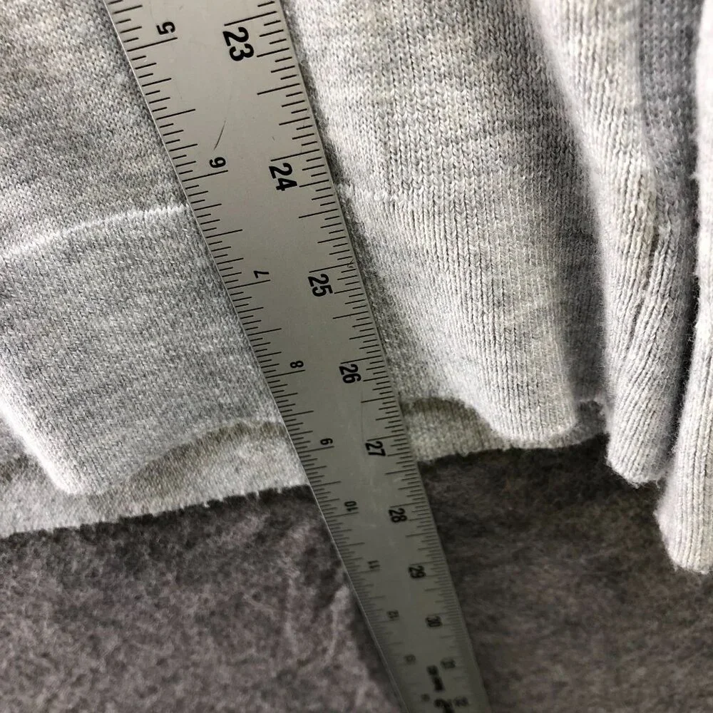 Express Merino Wool Blend Sweater‎ Mens M Light Gray Crewneck Stretch - Picture 8 of 8